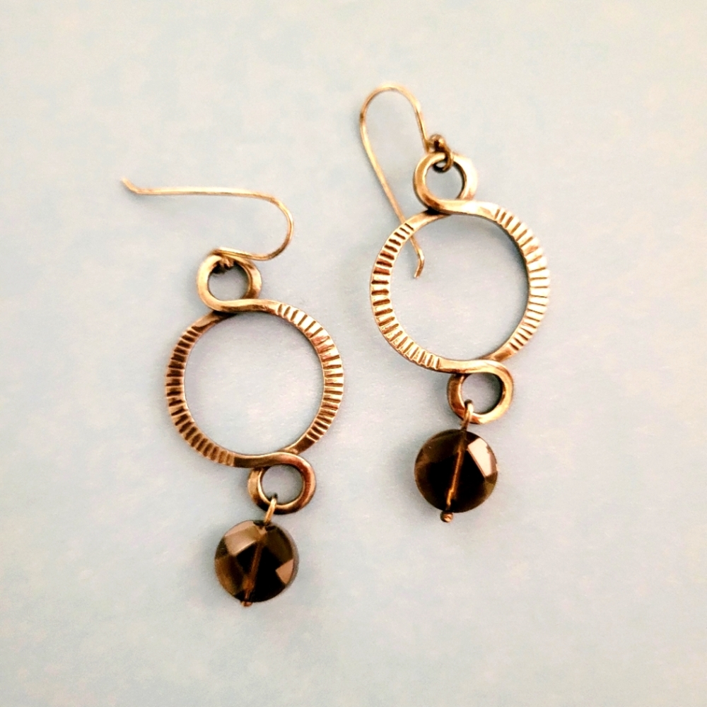 COPY - Silpada W1485 smoky quartz silver earrings